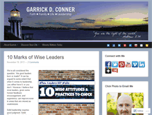 Tablet Screenshot of garrickdconner.com